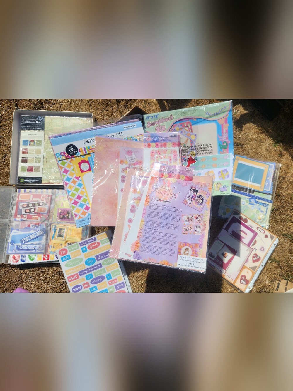 Assorted Scrapbooking Paper & Sticker Kits - Creative Memories Themes Packets.